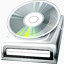CD驱动盘磁盘保存闪光黑色版