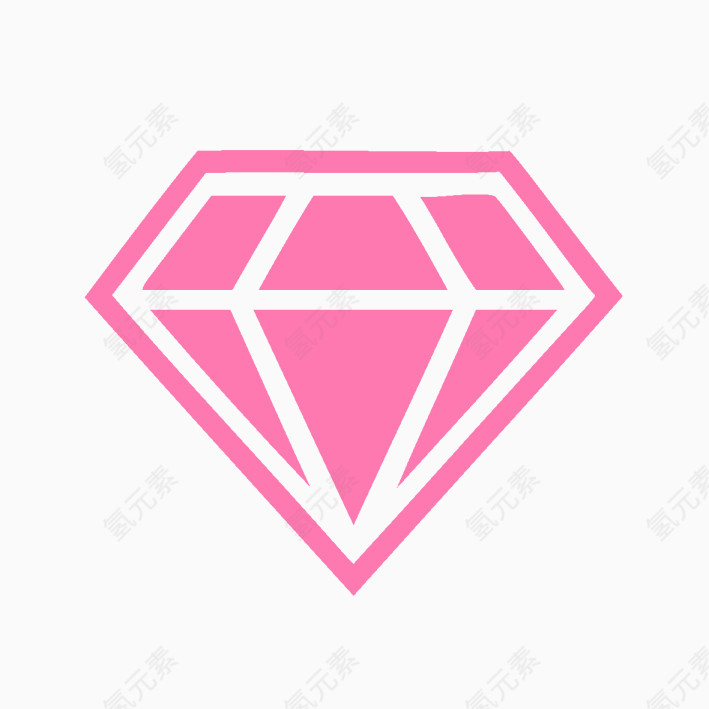 粉色漂亮钻石