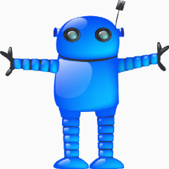 自动自动机器自动机蓝色深蓝色的靛蓝机机枪深蓝色机器人蓝宝石免费大安卓图标