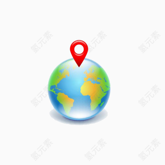地球GPS定位免抠素材