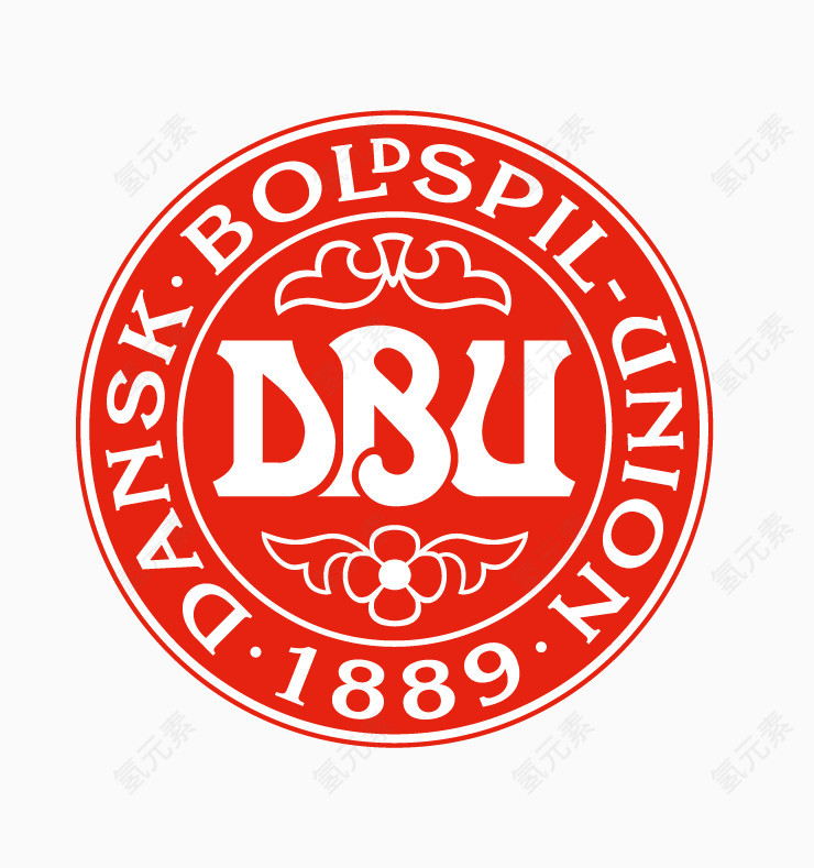 丹麦足球队队徽