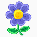 蓝色花植物自然