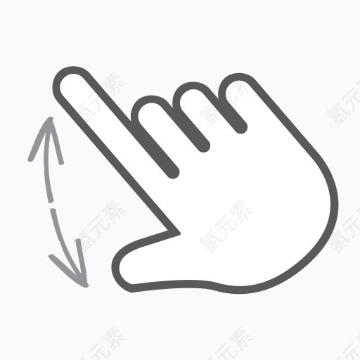 手指手势手互动滚动传播刷卡交互式手势包