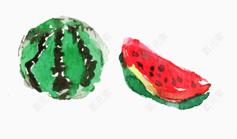 彩绘水果西瓜