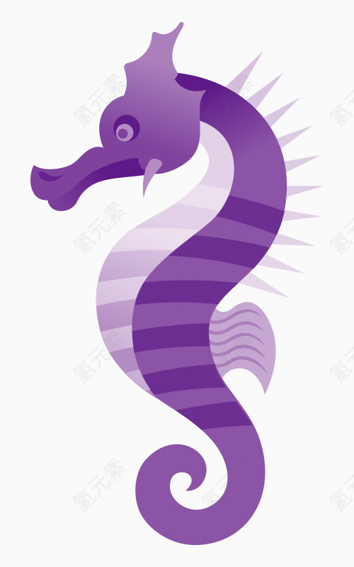 紫色海马