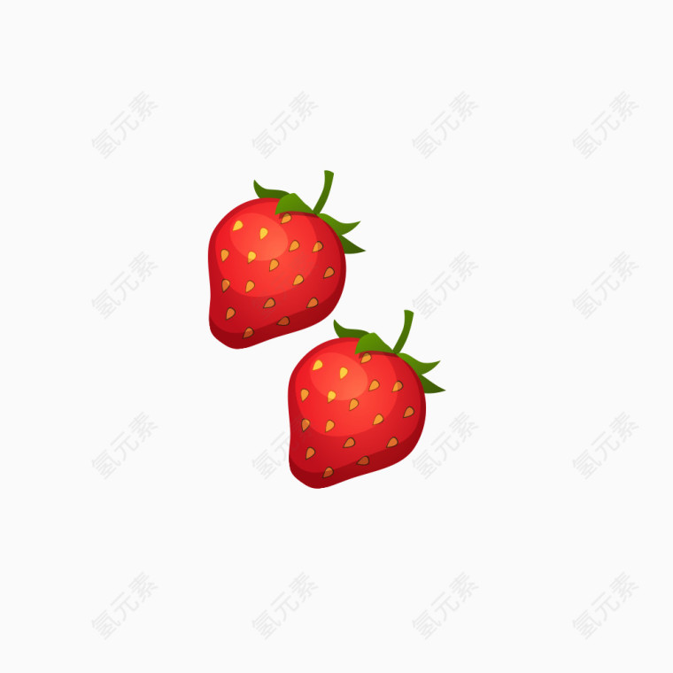 手绘可爱草莓
