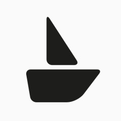 帆船符号图案图标