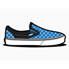 货车棋盘灰色鞋van-slip-ons-shoes-icons