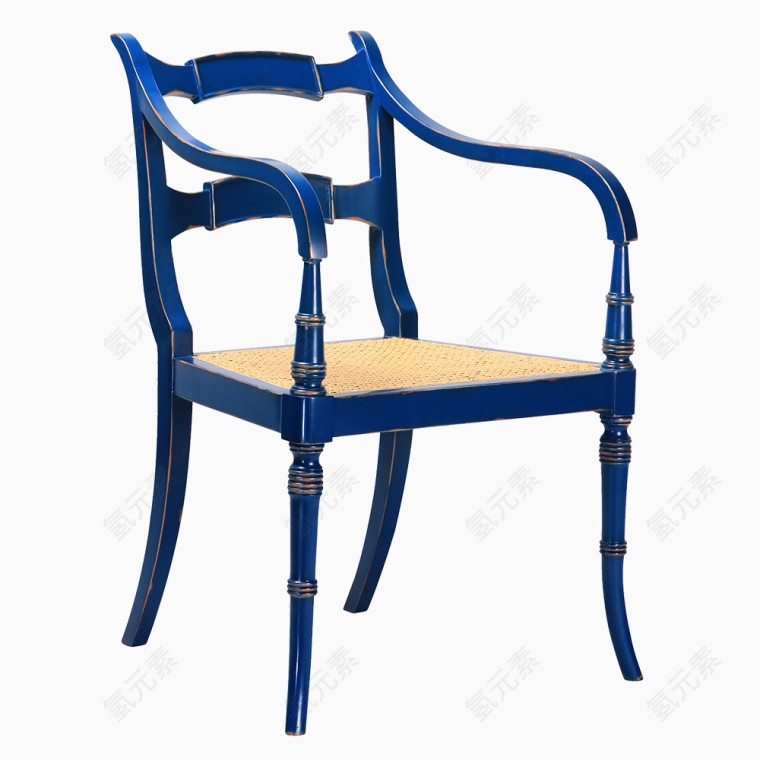 蓝色扶手椅