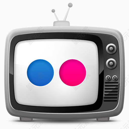 social-media-tv-set-icons