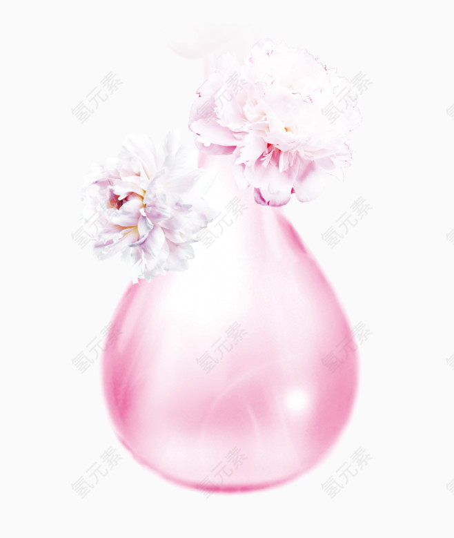 一个粉色水滴