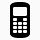 电话简单的黑色iphonemini图标