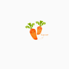 营养的胡萝卜