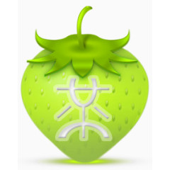 先生黄草莓strawberry-social-media-icon-set