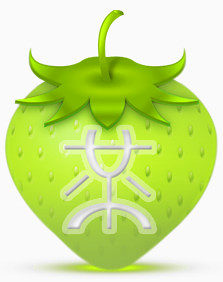 先生黄草莓strawberry-social-media-icon-set