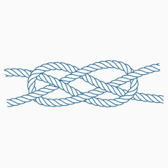粗线绳子卡通绳结装饰