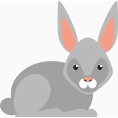 卡通矢量动物兔子免费下载