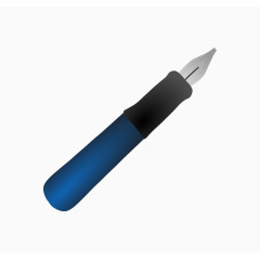 一根蓝色的卡通钢笔