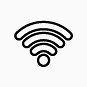 网络信号WiFi无线36超薄图标