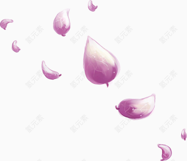 紫色漂浮