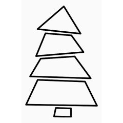 圣诞节树Christmas-Trees-Line-Craft-icons