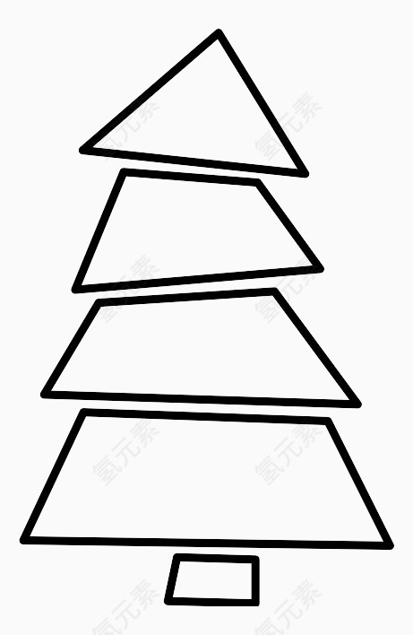 圣诞节树Christmas-Trees-Line-Craft-icons