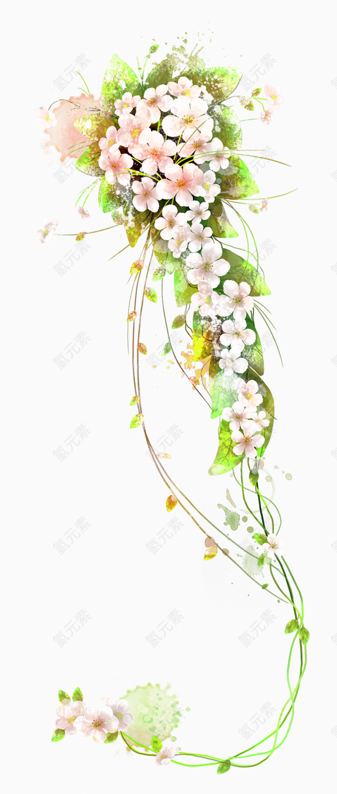 小白花和藤蔓