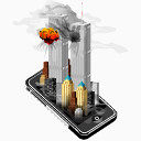 苹果攻击iPhone纽约双塔移动电话手机智能手机iPhone