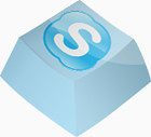 Skype社交按键图标包