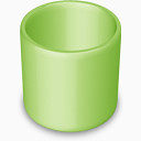 垃圾绿色空空白回收站瓷罐