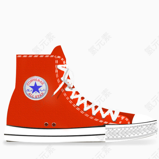 匡威红色的鞋Converse-icons