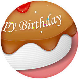 快乐的生日蛋糕图标