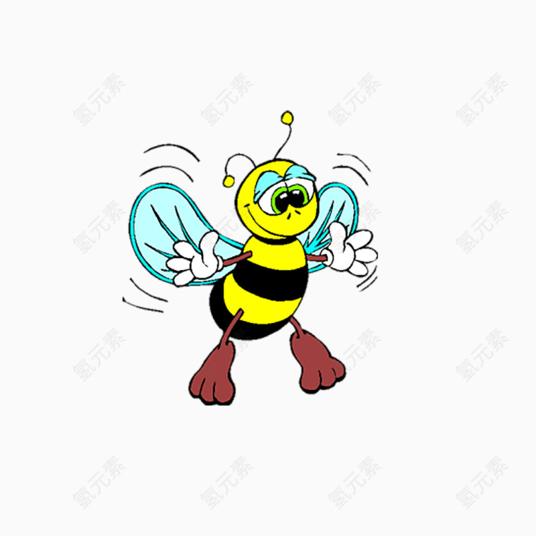 小蜜蜂 小动物 卡通免费下载