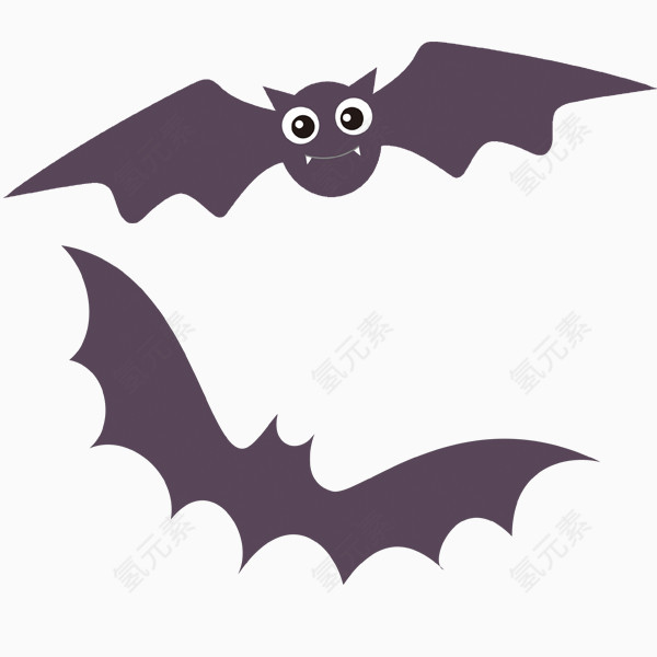 卡通蝙蝠可爱蝙蝠万圣节蝙蝠