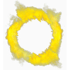黄色粉末圆环
