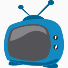 视频电视蓝色的电视devices-icons