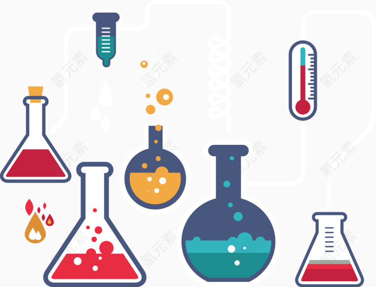 卡通科学研究实验