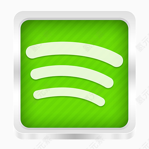 spotify盒装金属图标