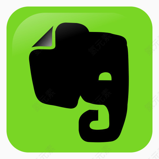大象Evernote社会文本网络服务社会图标列表2