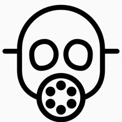 气体面具ios7-Line-icons