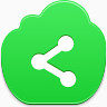 分享free-green-cloud-icons