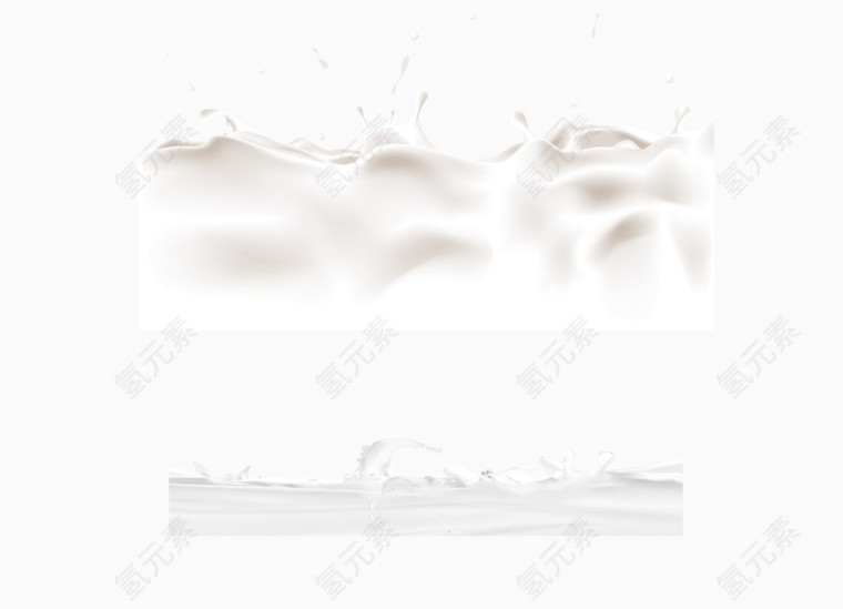 白色牛奶液体png透明背景