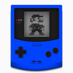 蓝色的游戏Gameboy-icons