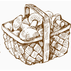 篮子里的蘑菇