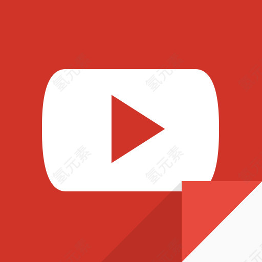 通信社交媒体社会网络YouTubeYouTube的标志社会flipicons |卷1