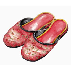 中国古风绣花鞋