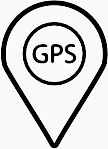 全球定位系统(gps)电话图标