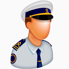 帽队长人类男性男人警官海免费大老板图标集