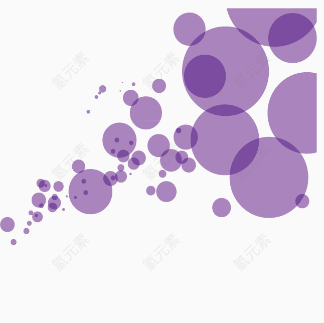 矢量紫色小圆圈