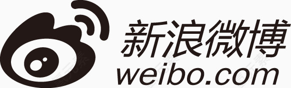 新浪微博标志黑色的sina-weibo-logos